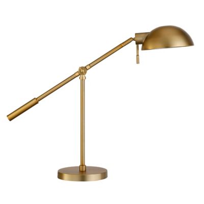 Image showing  23.25 in. Dexter Table Lamp with Boom Arm, Brass