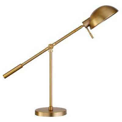 Image showing  23.25 in. Dexter Table Lamp with Boom Arm, Brass