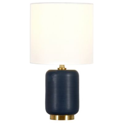 Image showing  Lambert Ceramic Mini Accent Lamp, Navy