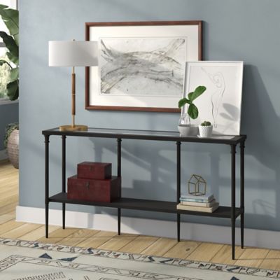 Image showing  Simone 2-Bulb Brass/Rustic Oak Table Lamp, TL1163