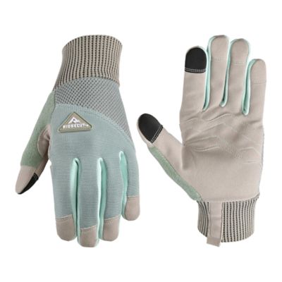 Ridgecut Women's Breathable Faux Leather Work Gloves, 1-Pair