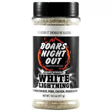 Boars Night Out White Lightning Seasoning Rub 14.5 oz Bottle Sauces & Spices