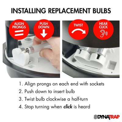 Image showing  6 W UV Replacement Bug Light Bulbs, 2-Pack