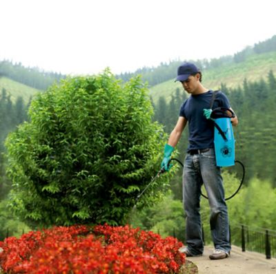 Image showing  1 gal. Cordless Blue Tank Sprayer, 116.0 PSI, 5 lb.