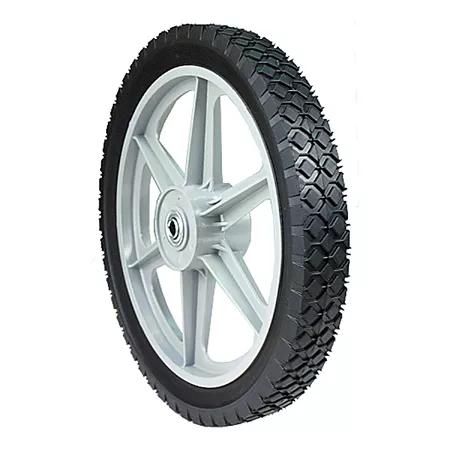 14" x 1.75" MaxPower Spoke Plastic Wheel with Diamond Tread Mower Tires & Wheels