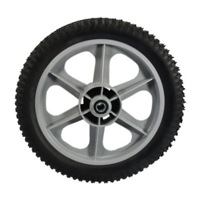 Image showing  11.75 in. x 2 in. Spoked Plastic Wheel