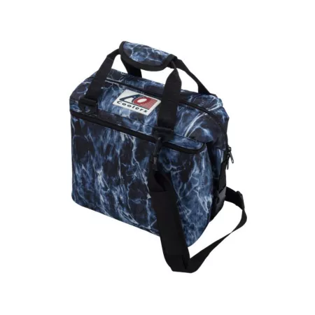 AO Coolers Mossy Oak Soft-Sided Fishing Cooler 12 Can Blue Soft Sided Coolers