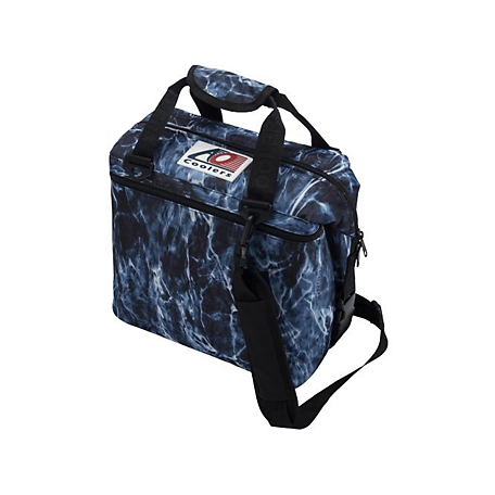 AO Coolers 12-Can Soft-Sided Mossy Oak Fishing Cooler, Blue