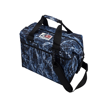 AO Coolers 24-Can Soft-Sided Mossy Oak Fishing Cooler, Bluefin