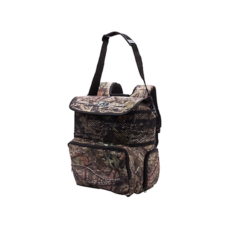 AO Coolers 18-Can Soft-Sided Mossy Oak Fishing Backpack Cooler, Brown
