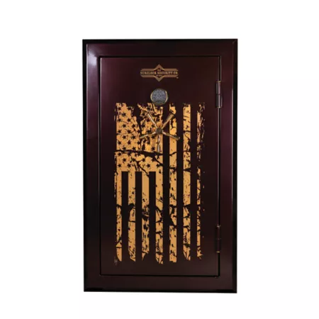 SureLock Security 30 Long Gun + 6 Handgun E-Lock Flag Series Gun Safe 75 Min Fire rating brown Diversion Safes