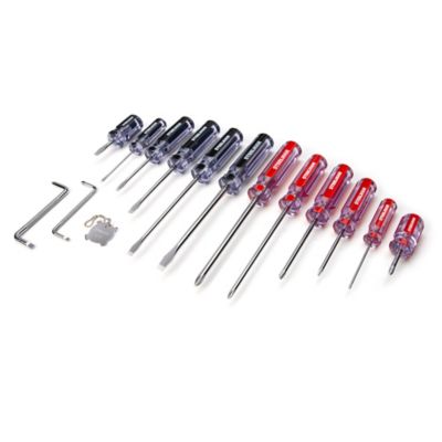 Image showing 0 th STEELMAN 16 pc. Clear Handle Slotted and Phillips Head Screwdriver Set