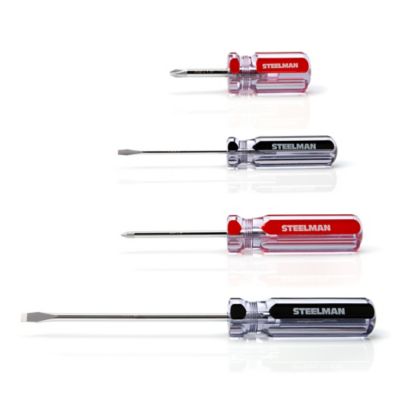 Image showing 1 th STEELMAN 16 pc. Clear Handle Slotted and Phillips Head Screwdriver Set