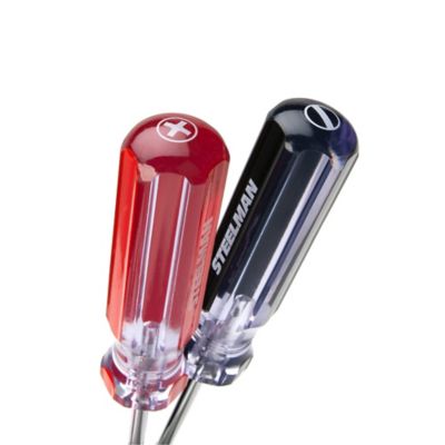 Image showing 6 th STEELMAN 16 pc. Clear Handle Slotted and Phillips Head Screwdriver Set