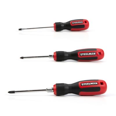 Image showing 1 th STEELMAN 4 pc. Comfort-Grip Screwdriver Set
