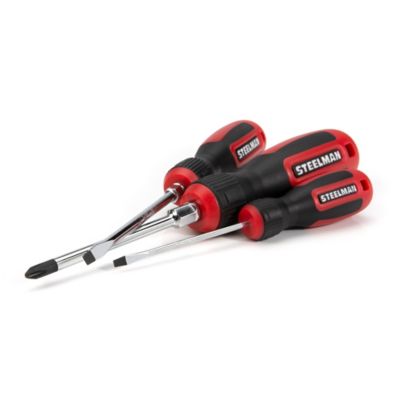 Image showing 2 th STEELMAN 4 pc. Comfort-Grip Screwdriver Set