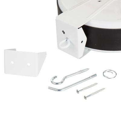 Image showing 3 th STEELMAN 30 ft. Indoor/Outdoor Retractable Cord Reel with Triple Tap and 13A Inline Circuit Breaker