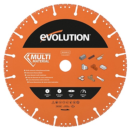 Evolution 9 in. Concrete Saw Diamond Blade for the R230DCT Concrete Saw