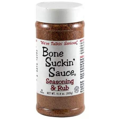 Bone Suckin' Sauce Seasoning and Rub 11.4 oz. Sauces & Spices