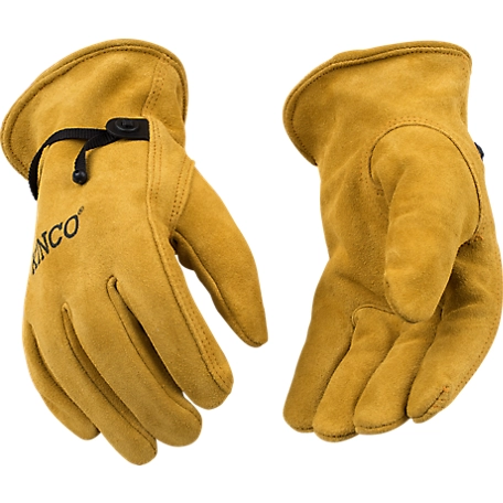 Kinco GLV Split Cow Ball and Tape Gloves, 1 Pair, Large