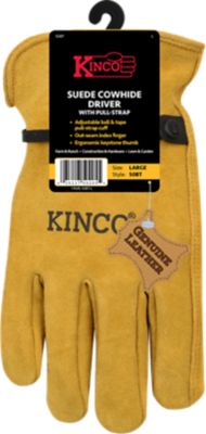 Image showing  Men's GLV Split Cow Ball and Tape Leather Work Gloves, Large, 1-Pair