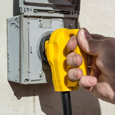 Image showing  18 in. 125V 50A Male to 30A Female Dog-Bone RV Camper Power Cable