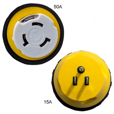 Image showing  5-15P 15A Male to SS2-50R 50A Female Conversion Adapter Plug