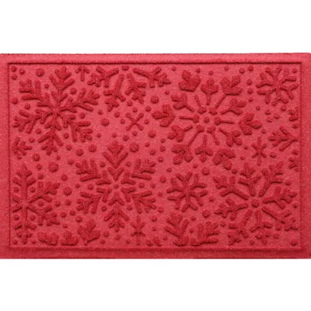 Bungalow Floor Waterhog Snowflake Doormat Christmas Door Mats