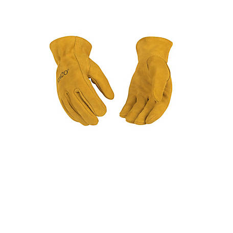 Kinco Kids' Split Cowhide Gloves, 1 Pair, Medium