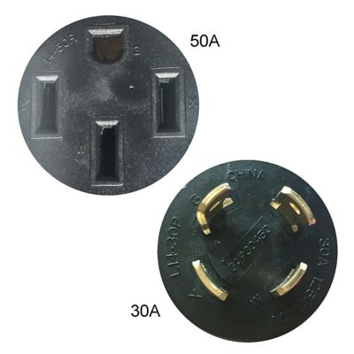 Image showing  L14-30P Male to 14-50R Female Conversion Adapter Plug