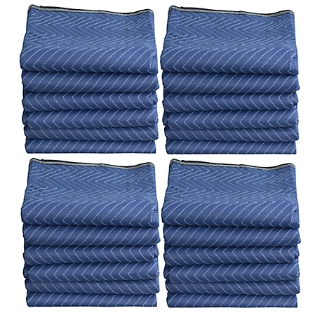 Buffalo Tools 72 in. x 80 in. Reversible Moving Blanket Set, 24-Pack