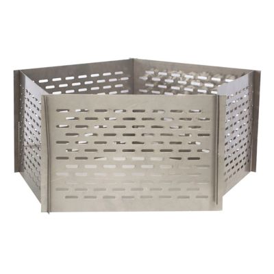 Sportsman Series 27 in. W Portable 5-Panel Interlocking Stainless Steel Fire Pit