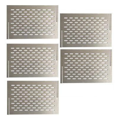 Image showing  27 in. Portable 5-Panel Interlocking Stainless Steel Fire Pit