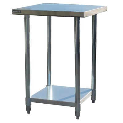 Sportsman Series Stainless Steel Workstation with 24 in. Workbench Table and 24 in. Utility Shelf