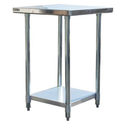 Image showing  Stainless Steel Workstation with 24 in. Workbench Table and 24 in. Utility Shelf