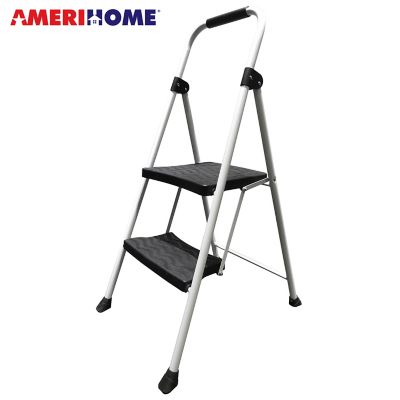 AmeriHome 7.5 ft. 330 lb. Capacity Metal 2-Step Folding Utility Stepladder