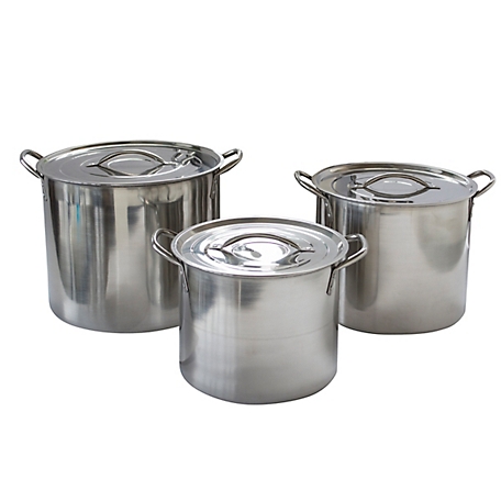 AmeriHome Stainless Steel Stockpot Set, 6 pc. at Tractor Supply Co.
