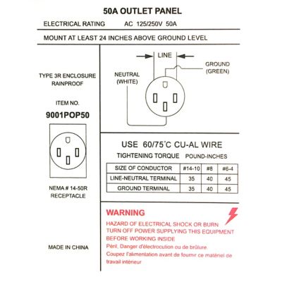 Image showing 8 th Sportsman Series 50A Power Outlet