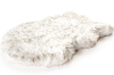 Paw Brands PupRug Faux Fur Orthopedic Pillow Dog Bed