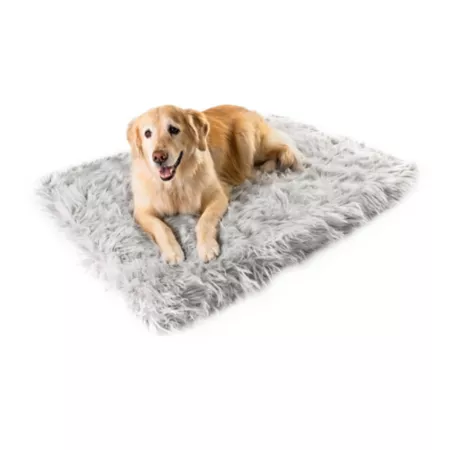 Paw Brands PupRug Orthopedic Faux Fur Dog Bed Orthopedic Dog Beds