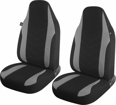 Replacement Race Trim High Back Seat Cover Black Cloth With Black Vinyl  Sold Each