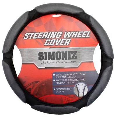 Simoniz Grey Memory Foam 6 Oval Steering Wheel Cover