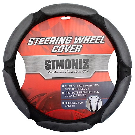 Simoniz Grey Memory Foam 6 Oval Steering Wheel Cover