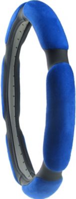 Image showing  Blue Memory Foam 6 Oval Steering Wheel Cover