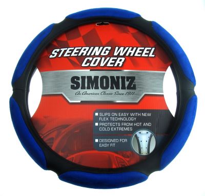 Image showing  Blue Memory Foam 6 Oval Steering Wheel Cover