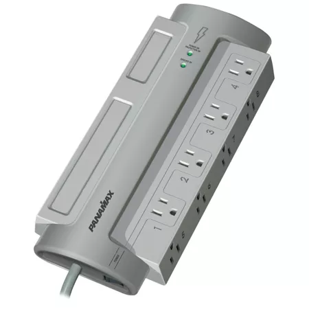 PowerMax 8-Outlet Panamax Surge Protector No Satellite or CATV Protection Surge Protectors