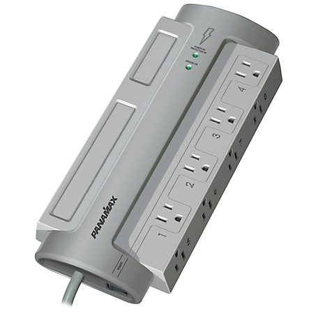 Panamax 8 Outlet PowerMax Surge Protector, Without Satellite & CATV Protection
