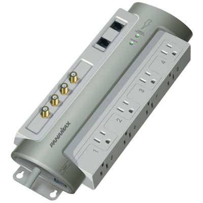 Panamax 8 Outlet PowerMax Surge Protector with Satellite and CATV Protection