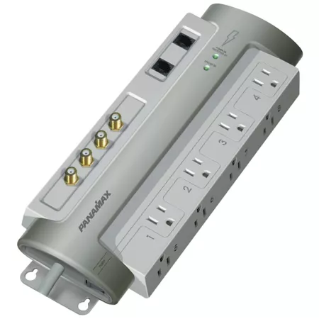 PowerMax 8-Outlet Panamax Surge Protector with Satellite and CATV Protection Surge Protectors