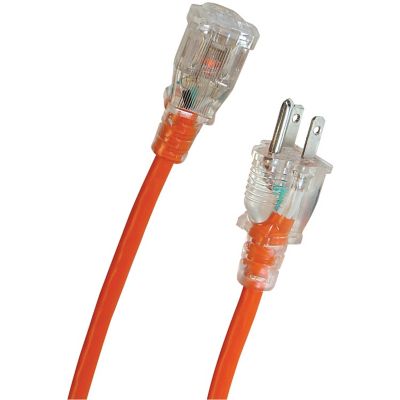 Axis 25 ft. Indoor/Outdoor 1-Outlet Orange Grounded Workshop Extension Cord